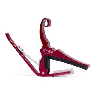 KYSER KG6R "QUICK CHANGE" CAPODASTRE GUITARE FOLK ROUGE