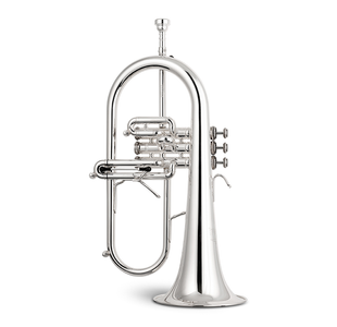 STOMVI TITAN COPPER BELL BUGLE ARGENTE avec étui et embouchure