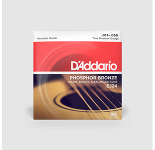 D'ADDARIO EJ24 PHOSPHORE BRONZE JEU CORDES FOLK CUSTOM LIGHT 13/56