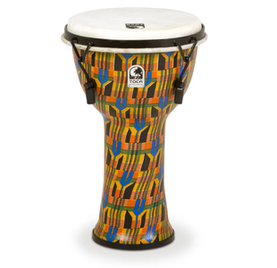 TOCA SFDMX-9K DJEMBE SYNTHETIQUE 9" ACCORD MECANIQUE KENTE CLOTH