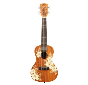 KALA KA-HIBISCUS-C-BAG "HIBISCUS" UKULELE CONCERT ACAJOU avec housse