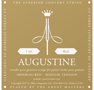 AUGUSTINE IMPERIAL ROUGE JEU DE CORDES CLASSIQUE TIRANT NORMAL