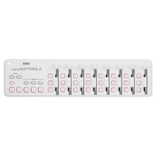 KORG NANOKONTROL2-WH SURFACE DE CONTROLE USB 8 FADER & 8 POTEN. BLANC
