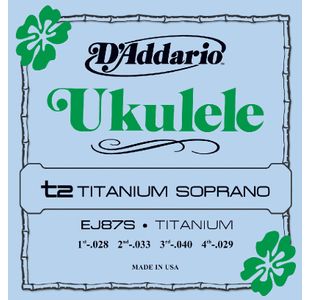 D'ADDARIO EJ87S PROARTE TITANIUM JEU CORDES UKULELE SOPRANO
