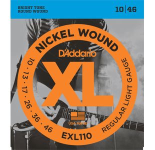 D'ADDARIO EXL110 JEU CORDES GUIT ELECTRIQUE / REGULAR LIGHT 10-46