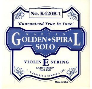 D'ADDARIO KAPLAN GOLDEN SPIRAL SOLO VIOLON - MI BOUCLE TIRANT MOYEN