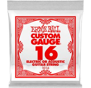 ERNIE BALL 1016 CORDE GUITARE ELEC ACIER PLEIN 016