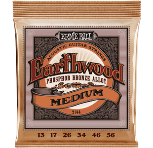 ERNIE BALL 2144 EARTHWOOD PHOSPHORE BRONZE MEDIUM JEU FOLK 13-56
