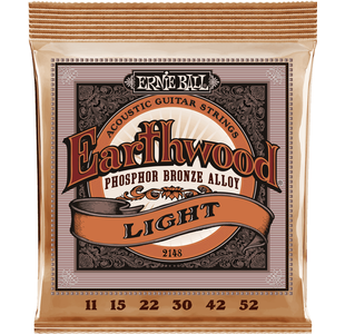 ERNIE BALL 2148 EARTHWOOD PHOSPHORE BRONZE LIGHT JEU FOLK 11-52