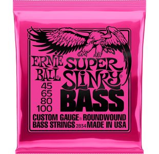 ERNIE BALL 2834 SUPER SLINKY JEU BASSE ELECTRIQUE 4 CORDES / 45-100