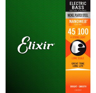 ELIXIR NANOWEB 14052 JEU CORDE BASSE ELECTRIQUE - LIGHT 45-100
