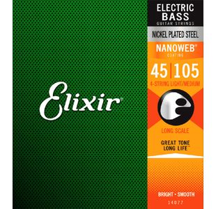 ELIXIR NANOWEB 14077 JEU CORDE BASSE ELECTRIQUE - MEDIUM 45-105