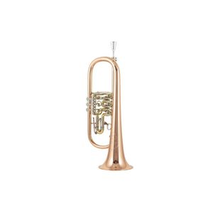 CERVENY CVFH502R BUGLE EN LAITON VERNI AVEC TRIGGER - Avec étui & emb