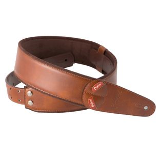 RIGHTON STRAPS CHARM-BR COURROIE GUITARE CUIR VEGAN BRUN