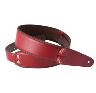 RIGHTON STRAPS CHARM-RD COURROIE GUITARE CUIR VEGAN ROUGE