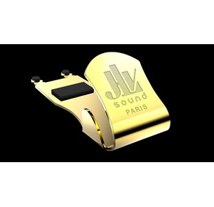 JLV COUVRE-BEC PLAQUEE OR 24k SAXOPHONE BARYTON/BASSE BEC EBONITE