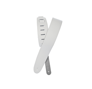 D'ADDARIO 25BL02 SANGLE GUITARE EN CUIR BLANCHE