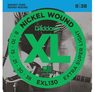 D'ADDARIO EXL130 JEU CORDES GUIT ELECTRIQUE / EXTRA-SUPER LIGHT 8-38