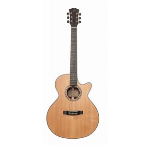 DOWINA DANUBIUS GACE-LH GUITARE FOLK ELECTRO NAT -Table épicéa massif
