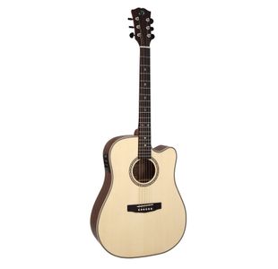 DOWINA DANUBIUS DCE GUITARE FOLK ELECTRO NAT. - Table cèdre massif