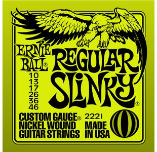 ERNIE BALL 2221 REGULAR SLINKY JEU CORDES GUITARE ELECTRIQUE 10-46