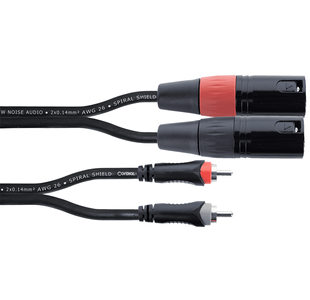 CORDIAL EU1MC "ELEMENTS" CABLE 2 RCA/2 XLR MALE - 3m