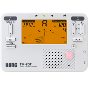 KORG TM70T-WH ACCORDEUR/METRONOME BLANC