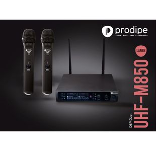 PRODIPE UHF M850 DSP DUO LANEN KIT 2 MICROS CHANT SANS FIL