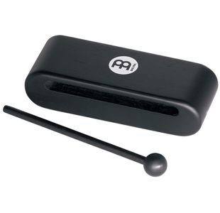 MEINL MWB1BK WOOD BLOCK HEVEA 19CM NOIR