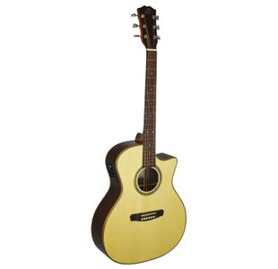 DOWINA DANUBIUS GACE GUITARE FOLK ELECTRO NAT. - Table cèdre massif