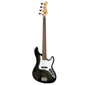 CORT GB24JJTBK BASSE ELECTRIQUE NOIR TRANSLUCIDE