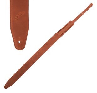 SOLDIER GL013A COURROIE GUITARE CUIR MARRON CLAIR VINTAGE