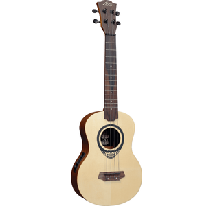 LAG TKU150TE "TIKI UKU" UKULÉLÉ TENOR ELECTRO SLIM CEDRE avec housse