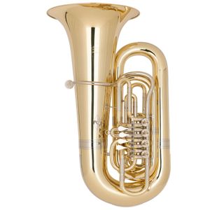 MIRAPHONE 497 "HAGEN" TUBA 6/4 SIB 5 PALETTES VERNI + Housse