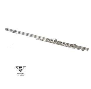 SANKYO CF201C-FT FLUTE TRAVERSIERE PATTE UT tête argent massif FT
