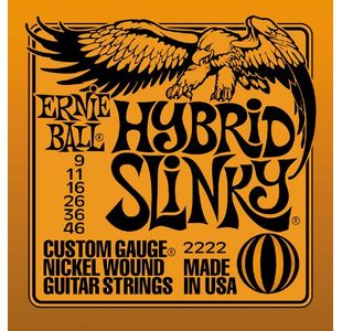 ERNIE BALL 2222 HYBRID SLINKY JEU CORDES GUITARE ELECTRIQUE 9-46