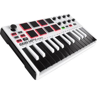 AKAI MPK MINI MKIII WH CLAVIER MAITRE USB BLANC - 25 touches / 8 pads