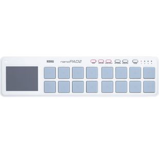 KORG NANOPAD2-WH CONTROLEUR USB 16 PADS BLANC