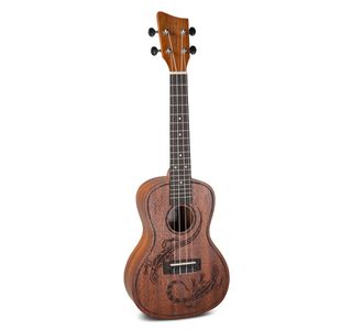 GEWA MANOA KALEO K-CO-LIZ UKULELE CONCERT "LIZZARD CHASE" + housse