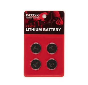 D'ADDARIO PW-CR2032-04 LOT DE 4 PILES PLATES CR2032