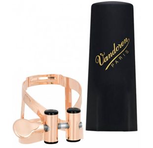 VANDOREN LC58PGP LIGATURE M/O PLAQUE OR ROSE SAXO TENOR +C.BEC PLAST.