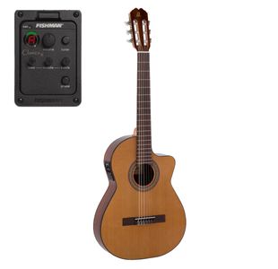 ADMIRA MALAGA-ECTF GUITARE CLASSIQUE ELECTRO-ACOUSTIQUE CAISSE FINE