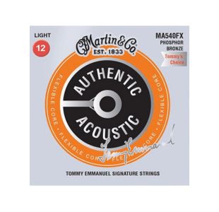 MARTIN MA540FX JEU CORDES FOLK FLEXIBLE CORE LIGHT  12-54