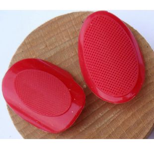 MYGRIP MGMF 2 PADS SILICONE ANTI-GLISSE POUR FLUTE TRAVERSIERE ROUGE