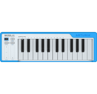 ARTURIA MICROLAB-BLEU CLAVIER MAITRE BLANC & BLEU
