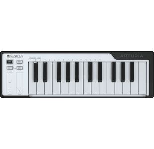 ARTURIA MICROLAB-NOIR CLAVIER MAITRE BLANC & NOIR