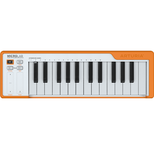 ARTURIA MICROLAB-ORANGE CLAVIER MAITRE BLANC & ORANGE