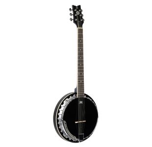 ORTEGA OBJ3506-SBK BANJO 6 CORDES CAISSE & MANCHE ACAJOU NOIR SATINÉ