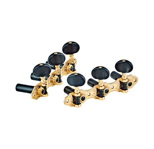 ORTEGA OTMDLX-GOBK MECANIQUE GUITARE CLASSIQUE DORÉE - BOUTONS NOIRS