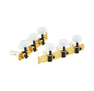 ORTEGA OTMSTD-GOWH MECANIQUE GUITARE CLASSIQUE DORÉE - BOUTONS BLANCS